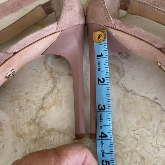 DIANE VON FURSTENBERG Suede Leather Slingback Stiletto Heels Strappy Sandals - Picture 10 of 11